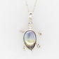 Turtle (Articulated) Mabe, Tanzanite and Champagne Diamond Pendant