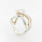 Akoya Pearl Two-Tone Swirl Ring