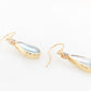 Mabe Pear Diamond Drop Earrings