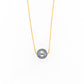 Pearl Slider Necklace Wheat Chain 8.45mm