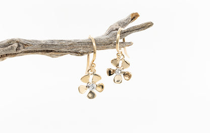 Geraldton Wax Mini Diamond Earrings