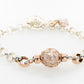 French Knitted Pearl Belcher Padlock Bracelet