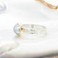 Pearl Embossed Bezel Ring