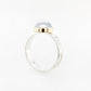 Pearl Embossed Bezel Ring