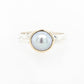 Pearl Embossed Bezel Ring