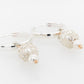 French Knitted Pearl Hoops
