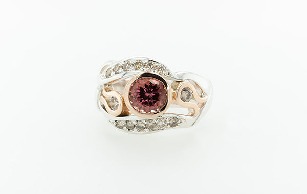 Tourmaline Diamond Ring