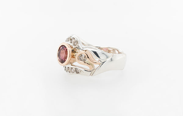 Tourmaline Diamond Ring