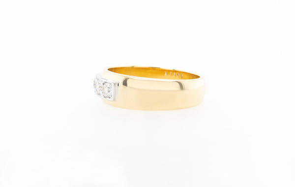 Diamond Two-Tone Wedding Eternity Ring