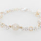 French Knitted Island Embossed Akoya Pearl Bracelet