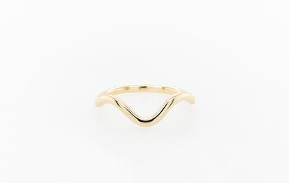 Gold V Curve Ring