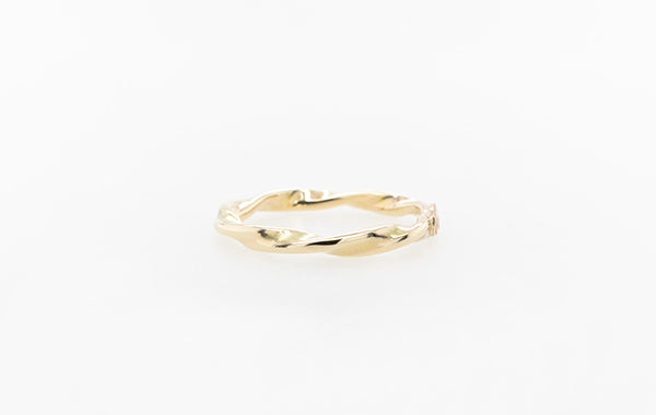 Gold Infinity Twist Ring