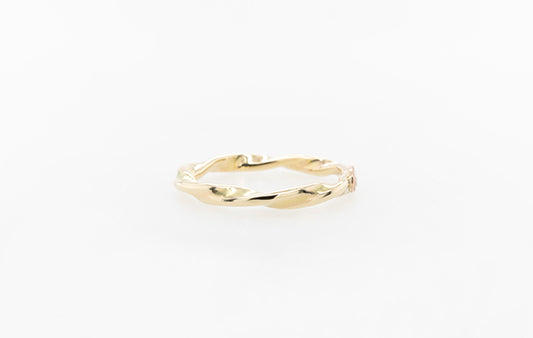 Gold Infinity Twist Ring