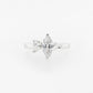 Engagement Ring Offset GIA Marquise & Pear