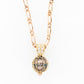 French Knitted Pearl and Diamond Bale Pendant