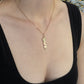 Island Embossed Diamond Drop Pendant