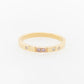Wedding Ring Offset Pink & White Diamonds