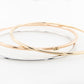 Gold Bangle Rose Solid Round 2.5mm