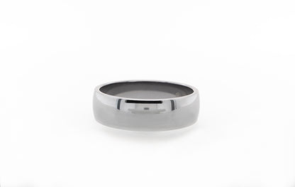 Wedding Ring Gents Tantalum Half-Round Polished