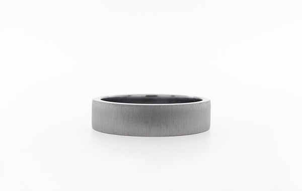 Wedding Ring Gents Tantalum Silk Finish