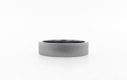 Wedding Ring Gents Tantalum Silk Finish
