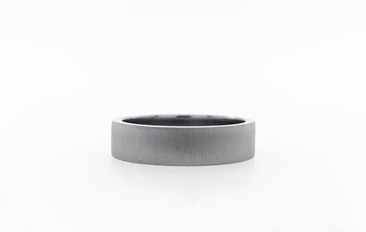 Wedding Ring Gents Tantalum Silk Finish