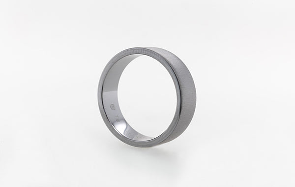 Wedding Ring Gents Tantalum Silk Finish