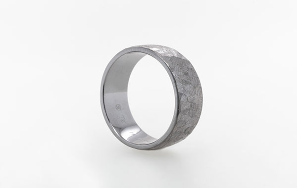 Wedding Ring Tantalum Diagonal File
