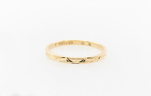 Wedding Eternity Ring Patterned Thin