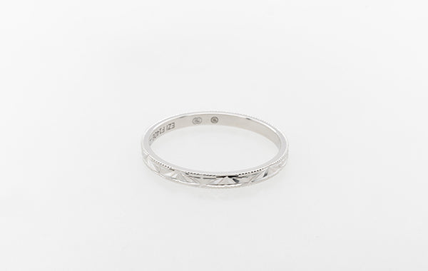 Wedding Eternity Ring Patterned Thin