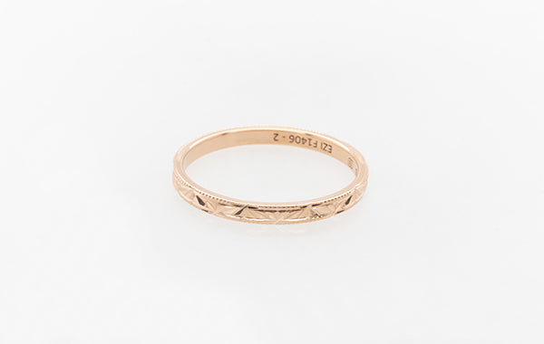 Wedding Eternity Ring Patterned Thin