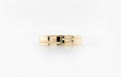 Wedding Ring Gents Faceted