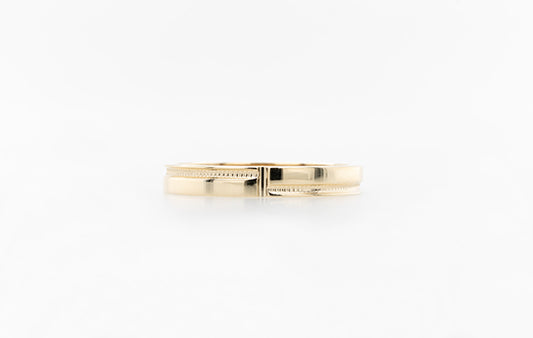 Wedding Ring Gold Faceted