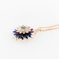 Everlasting Flower Purple Sapphire Pendant