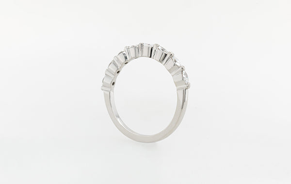 Wedding Ring Raised Marquise