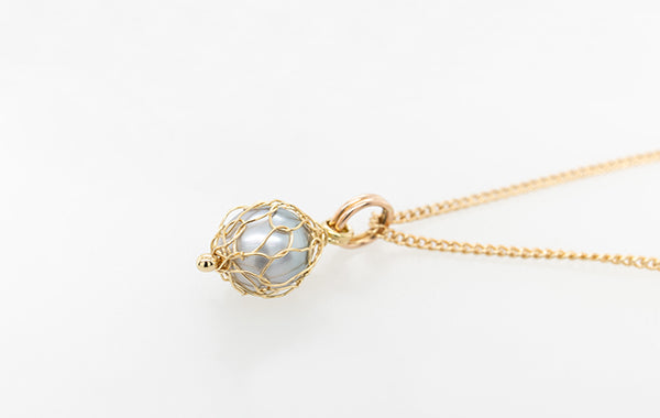 French Knitted Pearl Pendant
