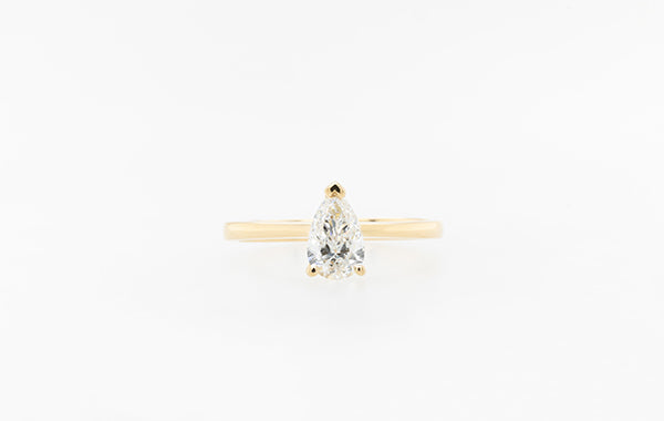 Engagement Ring 0.60ct Pear Diamond 