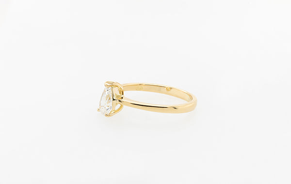 Engagement Ring 0.60ct Pear Diamond 