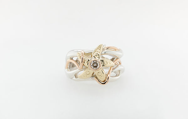 Starfish Diamond Ring