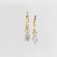 Keshi Drop Square Hoop Earrings 
