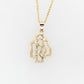 Coral Diamond Pendant