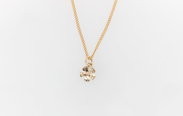 Geraldton Wax Embossed Mini Flower Pendant