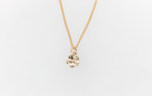Geraldton Wax Embossed Mini Flower Pendant