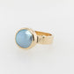 Mabe Embossed Ring in Gold