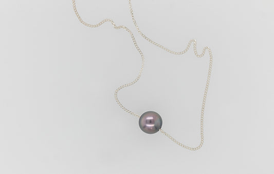Pearl Slider Necklace 8.60mm 
