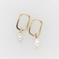 Pearl Cygnet Bay Keshi Rectangle Huggy Earrings