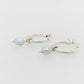 Keshi and Silver Hoop Earrings