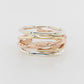 Seaweed Stack Ring 3-Tone