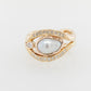 Akoya Pearl & Diamond Two Tone Ring