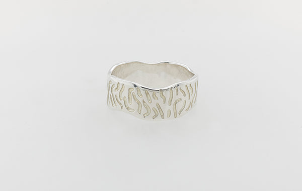 Wedding Ring Shaped Bark Cross Design